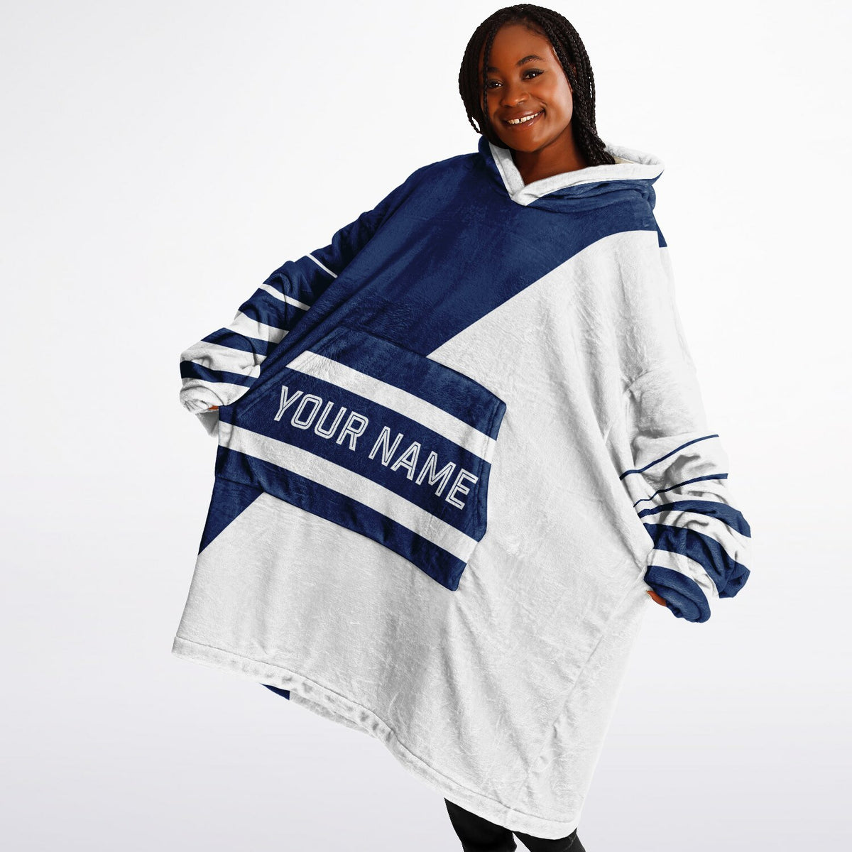 Blue & White Split Decision