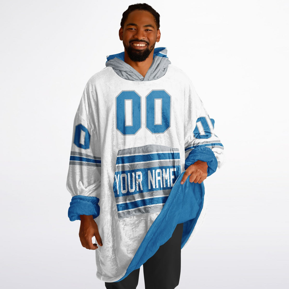 Blue/Silver/White Superfan Reversible