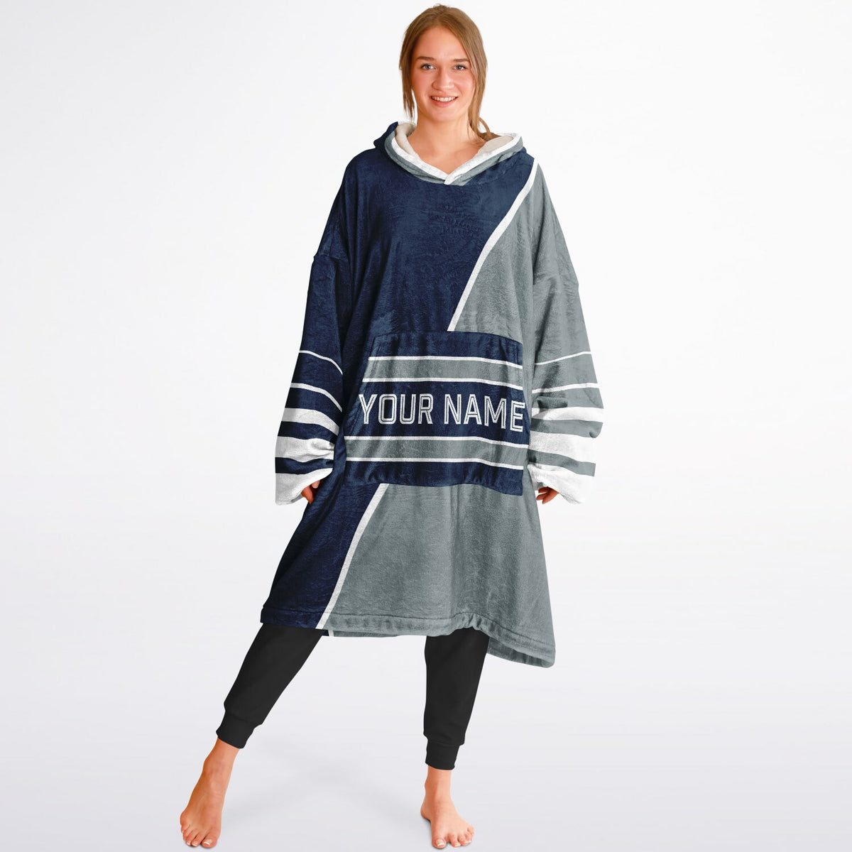 Navy Silver White Split Decision