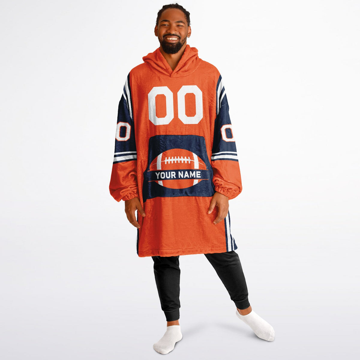 Orange/Navy/White Bold
