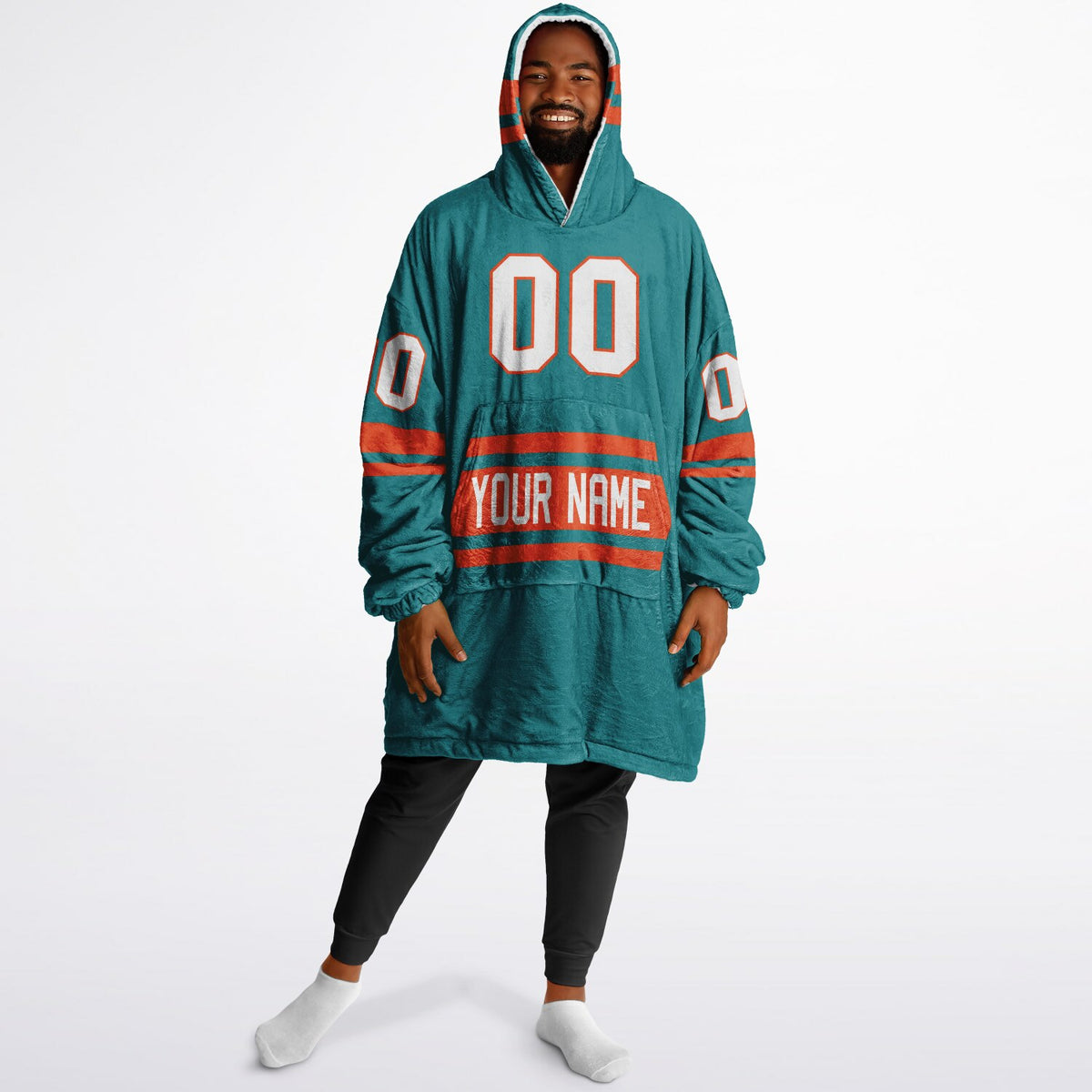 Aqua & Orange Superfan Reversible