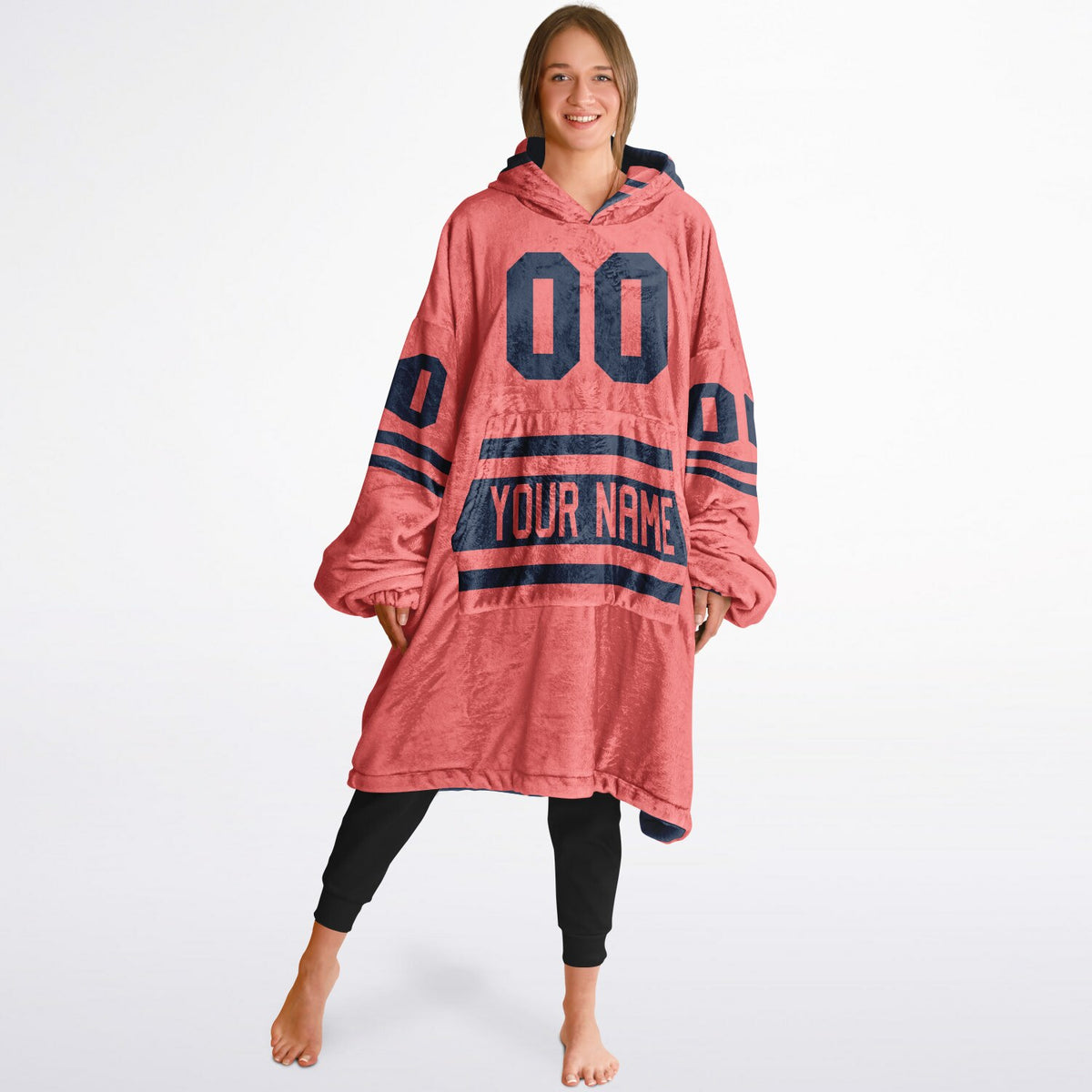 Navy & Electric Coral Superfan Reversible