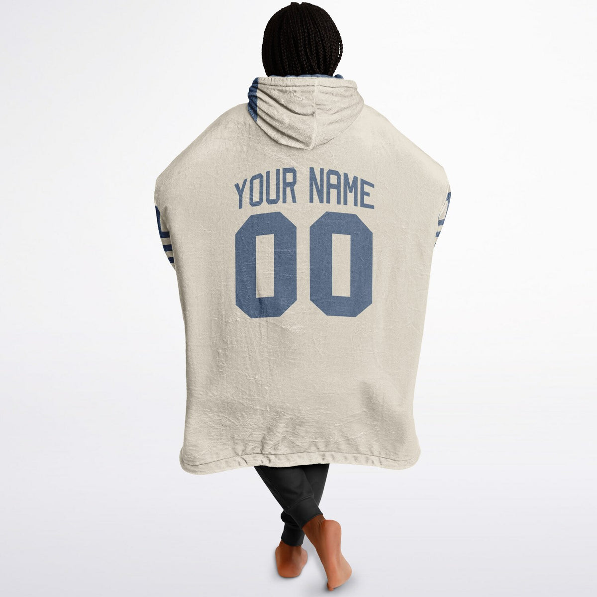 Slate Blue & Cream Superfan Reversible