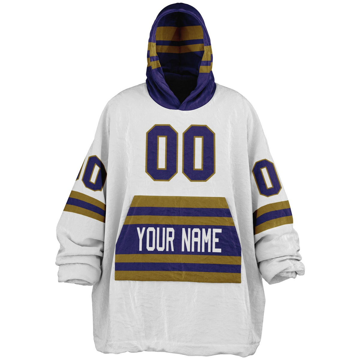 Purple Dark Gold Superfan Reversible