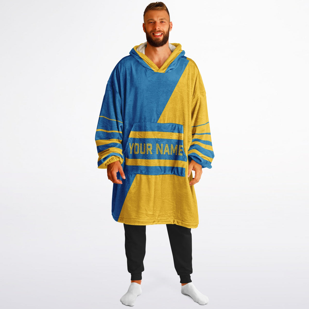 Blue & Gold Split Decision