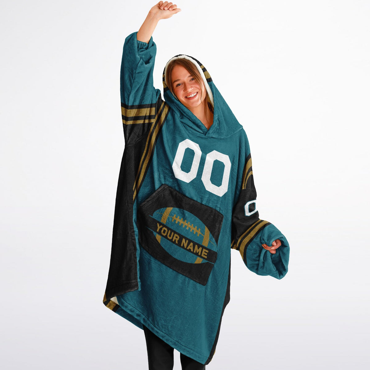 Teal/Black/Gold Bold