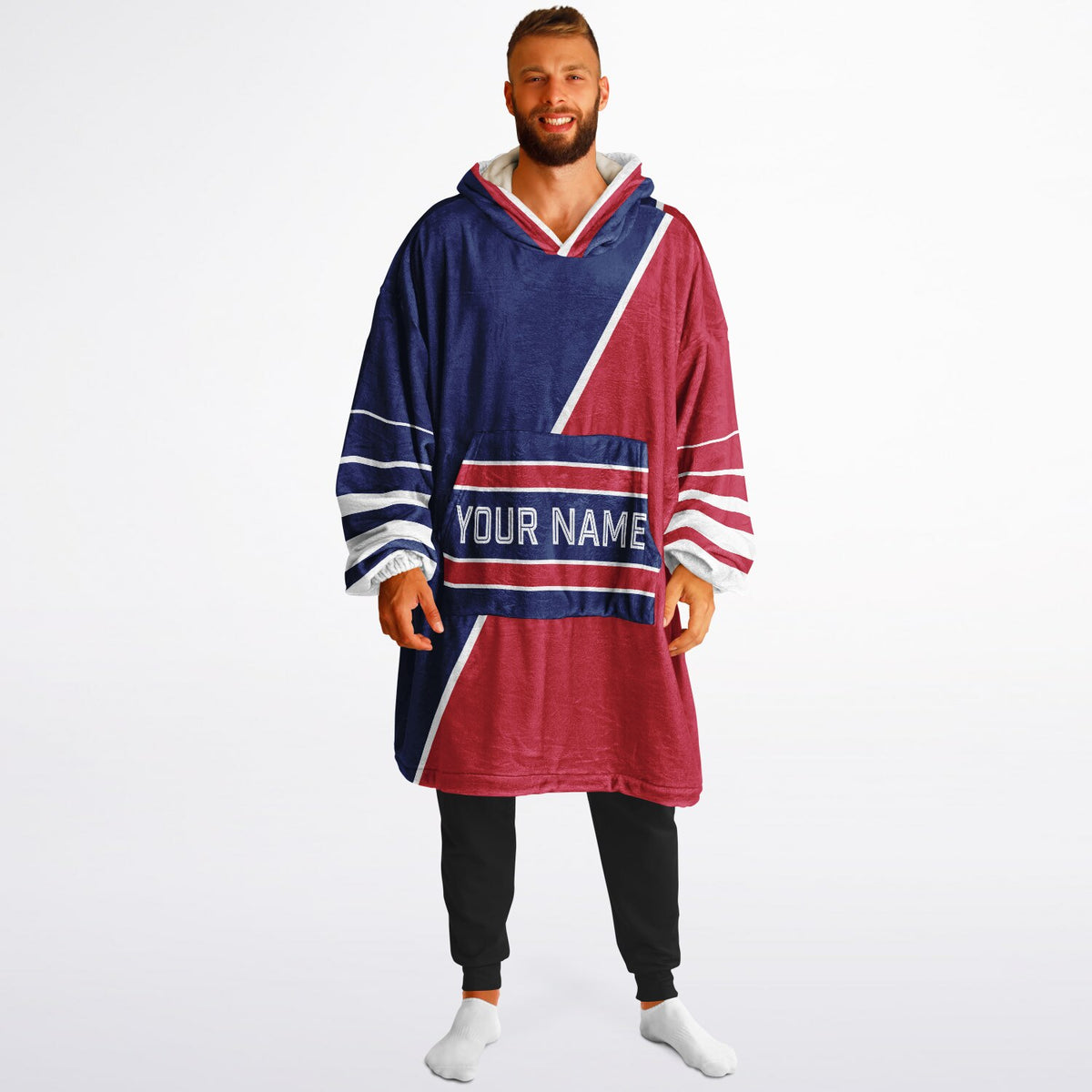 Dark Blue Red White Split Decision