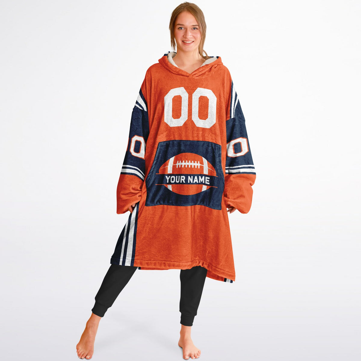 Orange/Navy/White Bold