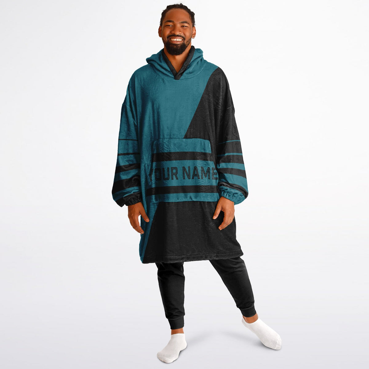 Teal & Black Split Decision