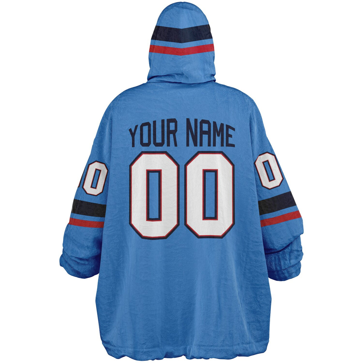 Light Blue/Navy/Red Superfan Reversible