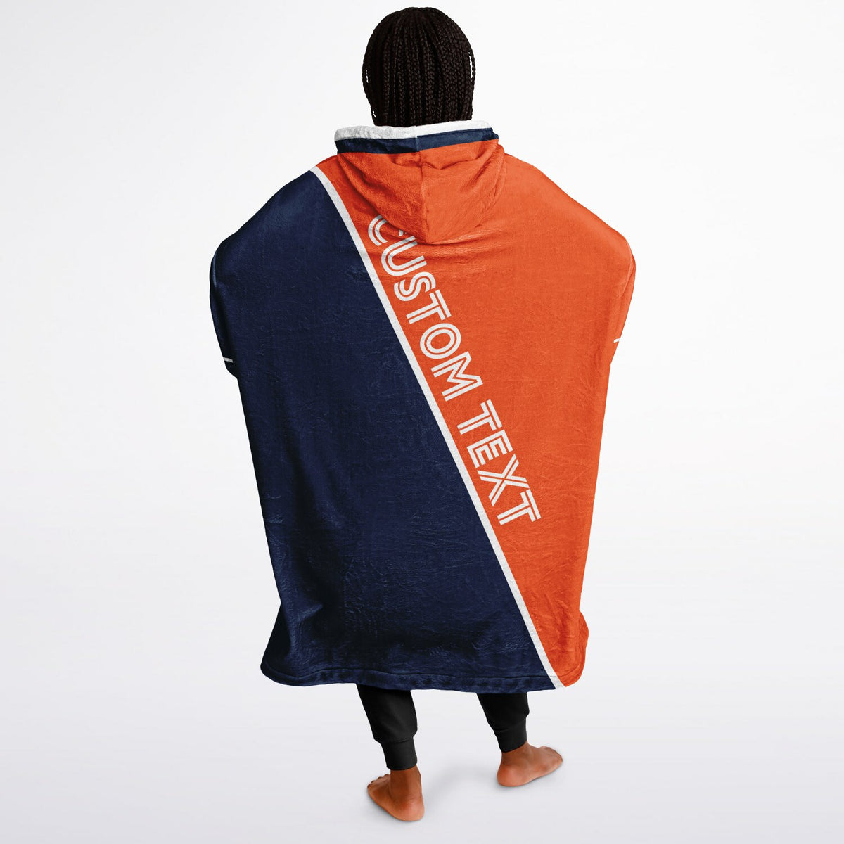Orange Navy White Split Decision