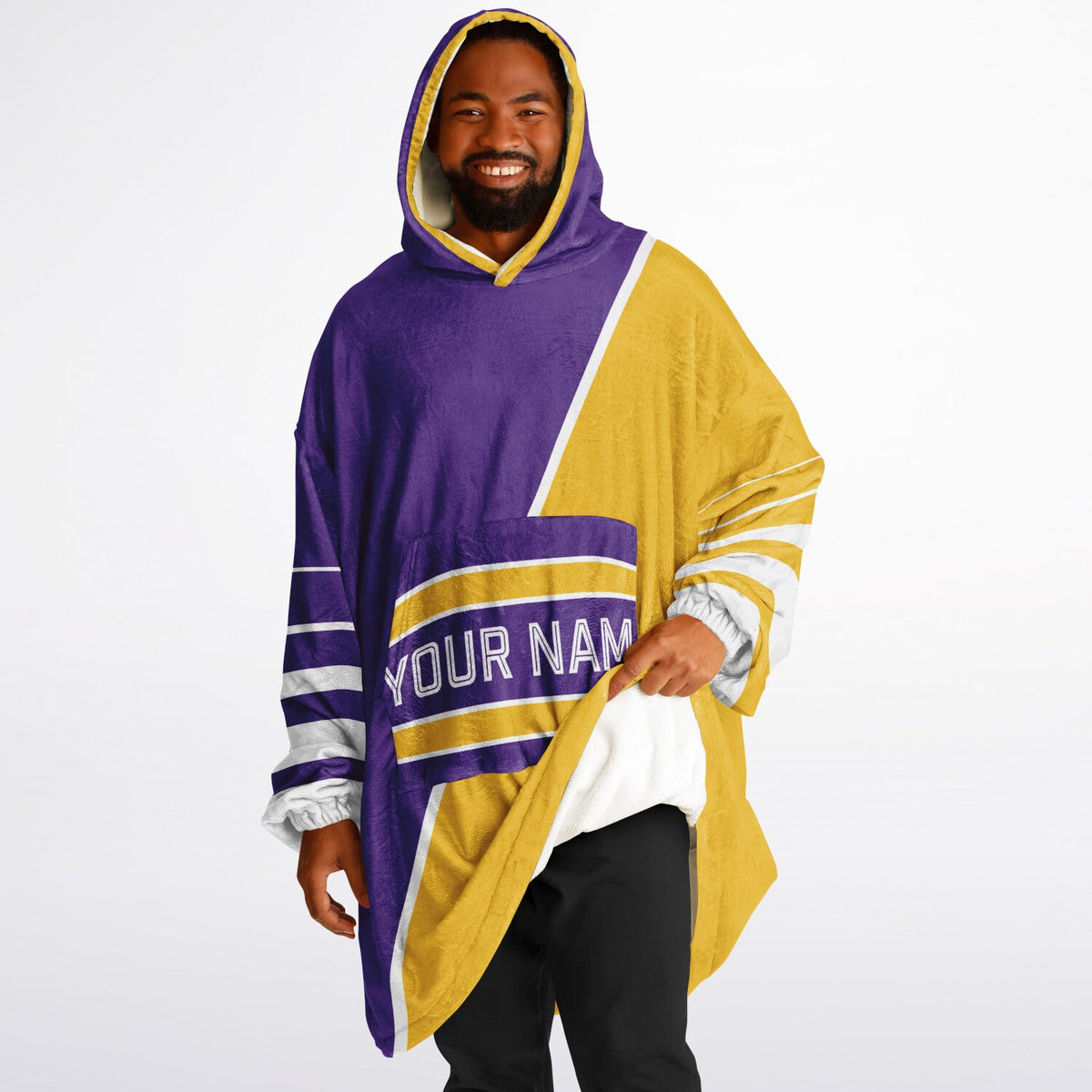 Purple Gold White Split Decision