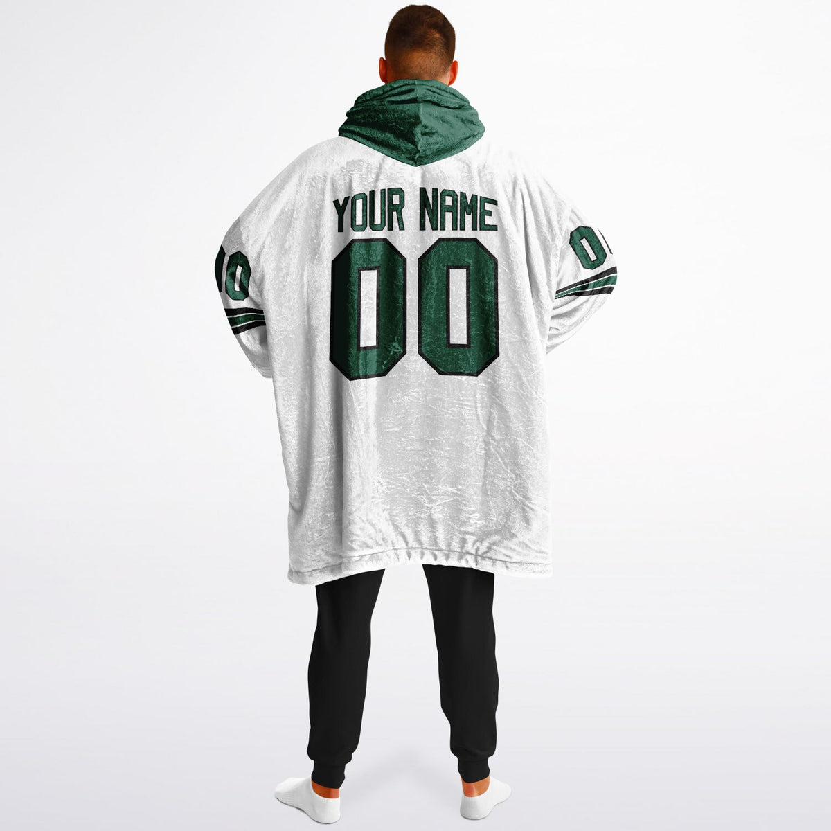 Green/Black/White Superfan Reversible