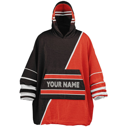 Brown/Orange/White Everyday Reversible