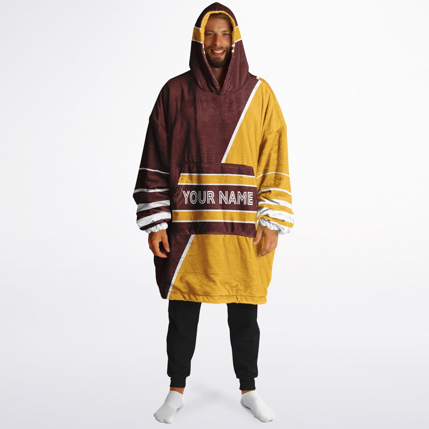 Burgundy/Gold/White Everyday Reversible