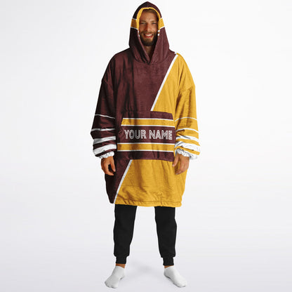 Burgundy/Gold/White Everyday Reversible