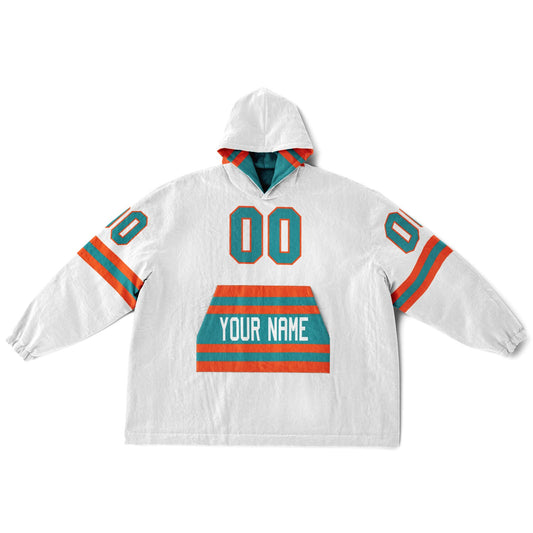Aqua & Orange Superfan Reversible