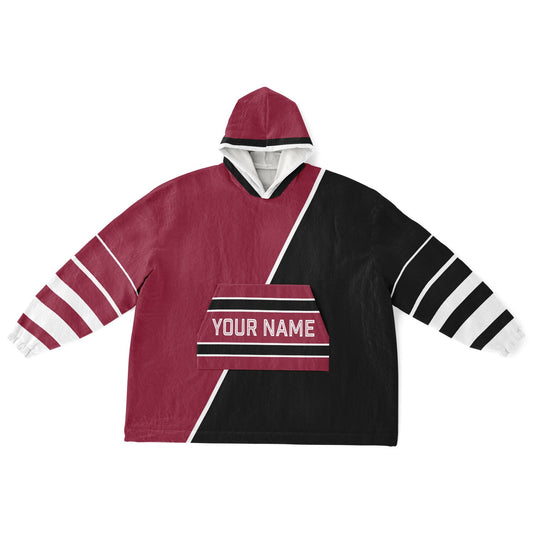 Crimson/Black/White Split Decision