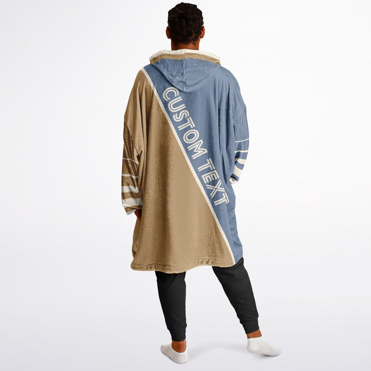 Slate Blue Cream Camel Split Decision