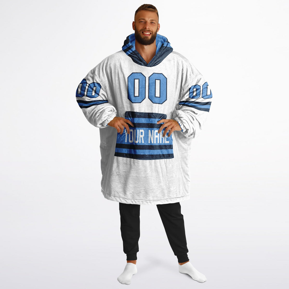 Light Blue/Navy Superfan Reversible