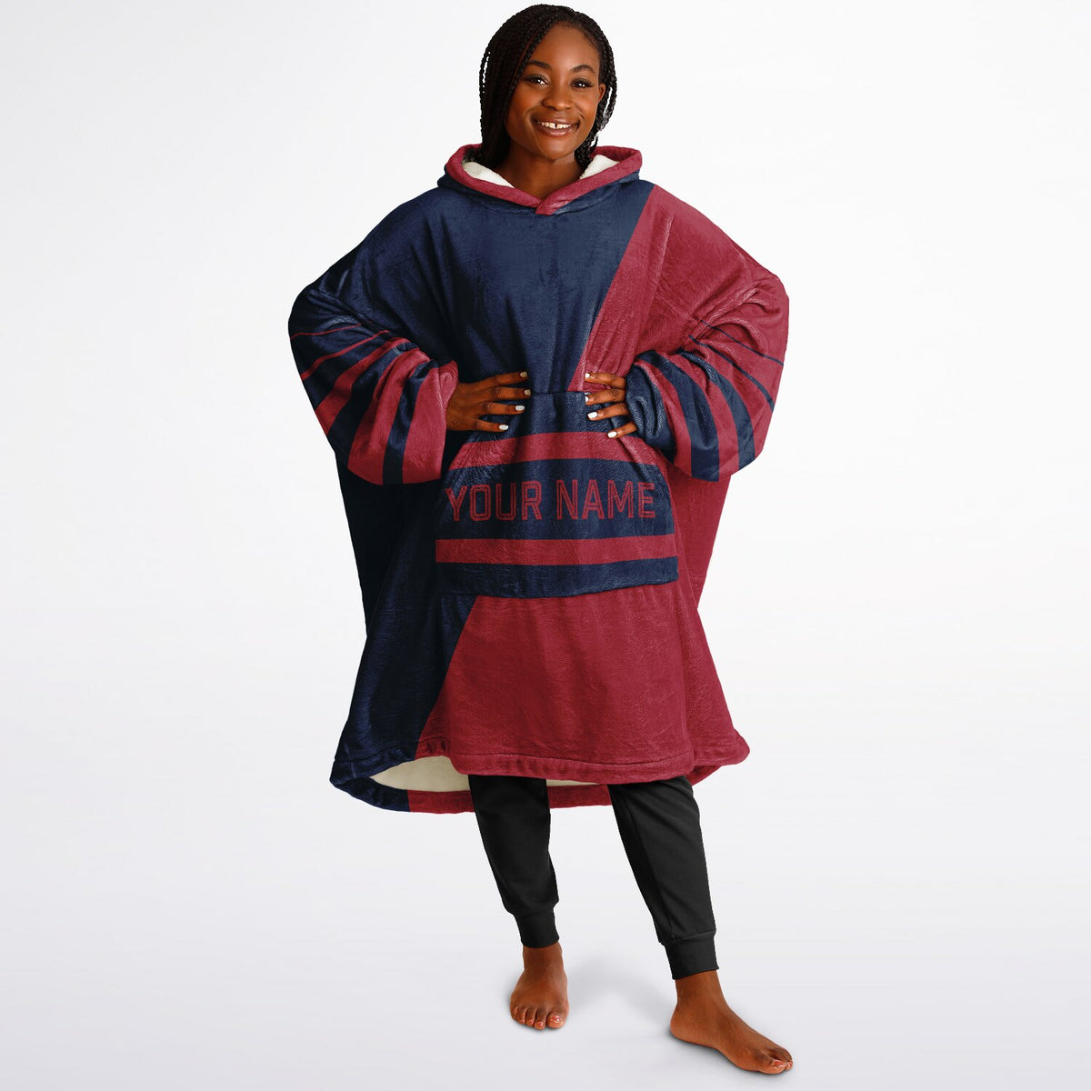 Navy & Red Split Decision