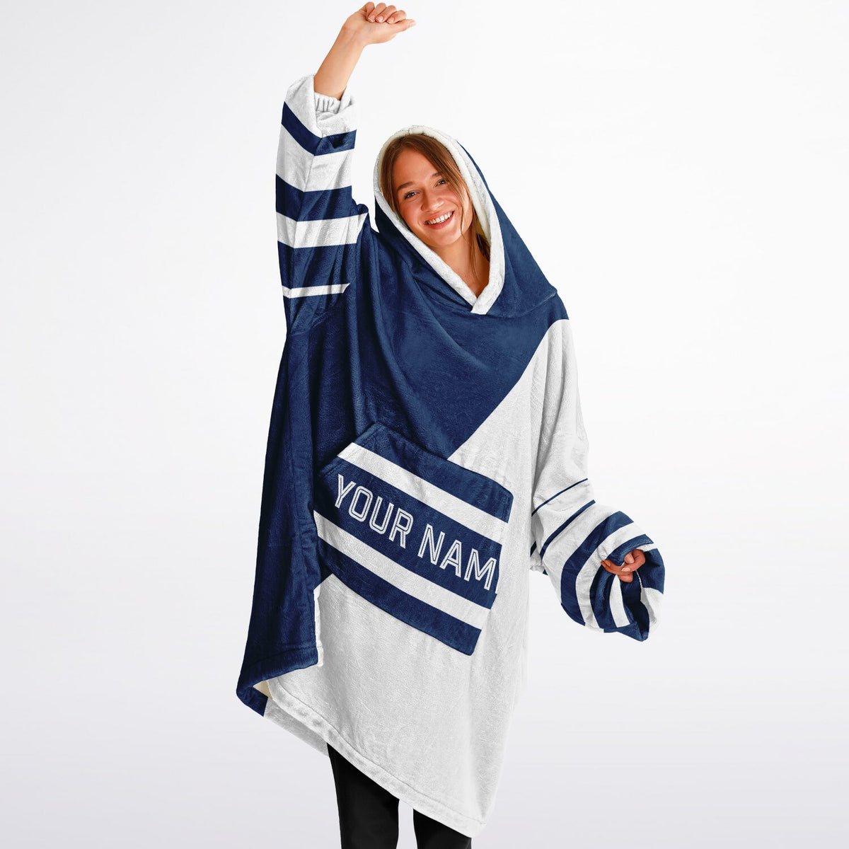 Blue & White Split Decision