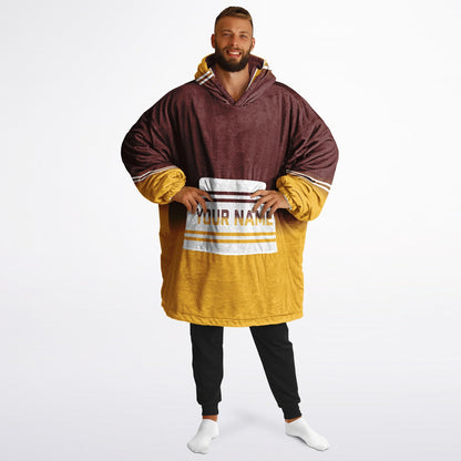 Burgundy/Gold/White Everyday Reversible