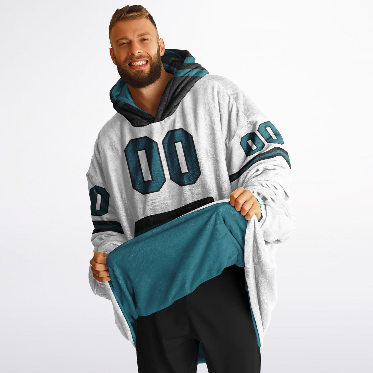 Teal/Black Superfan Reversible