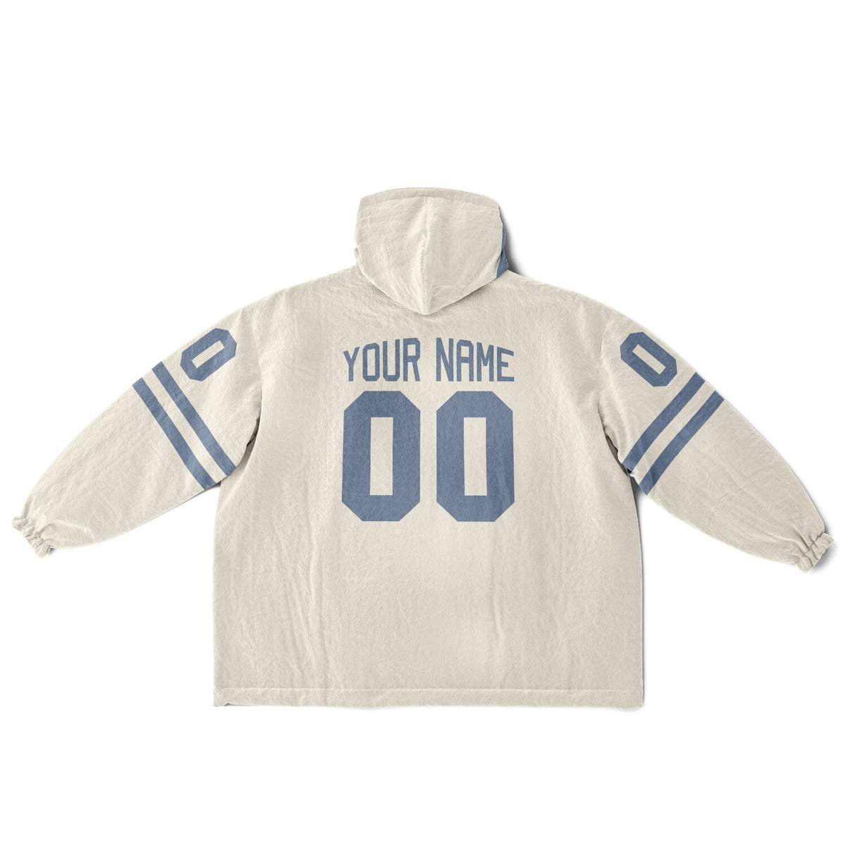 Slate Blue & Cream Superfan Reversible