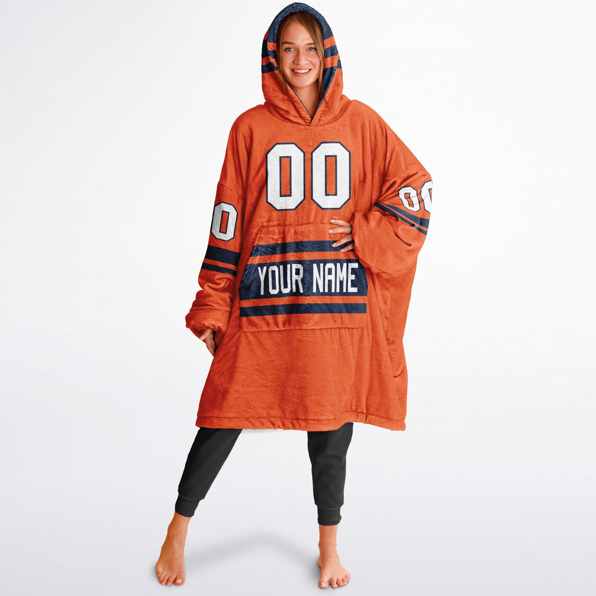 Orange/Navy Superfan Reversible