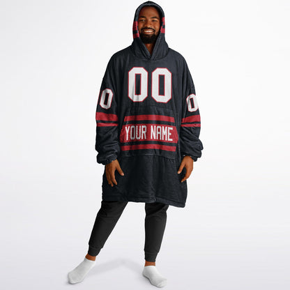 Deep Steel Blue/Red Superfan Reversible