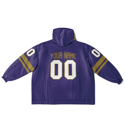 Purple/Metallic Gold Superfan Reversible