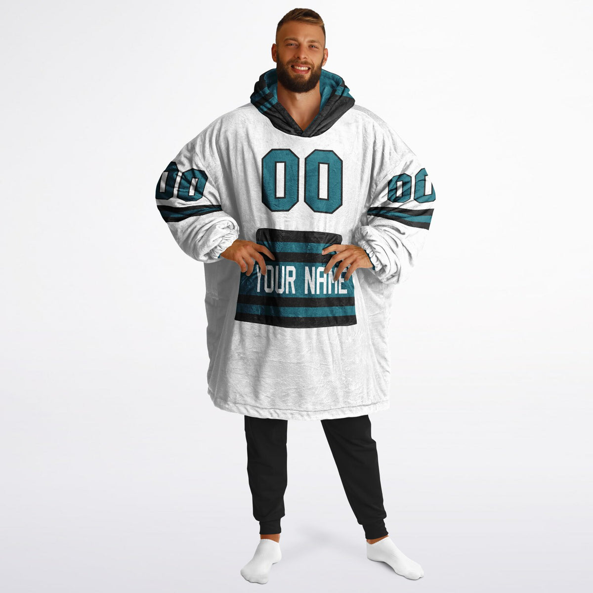 Teal/Black Superfan Reversible