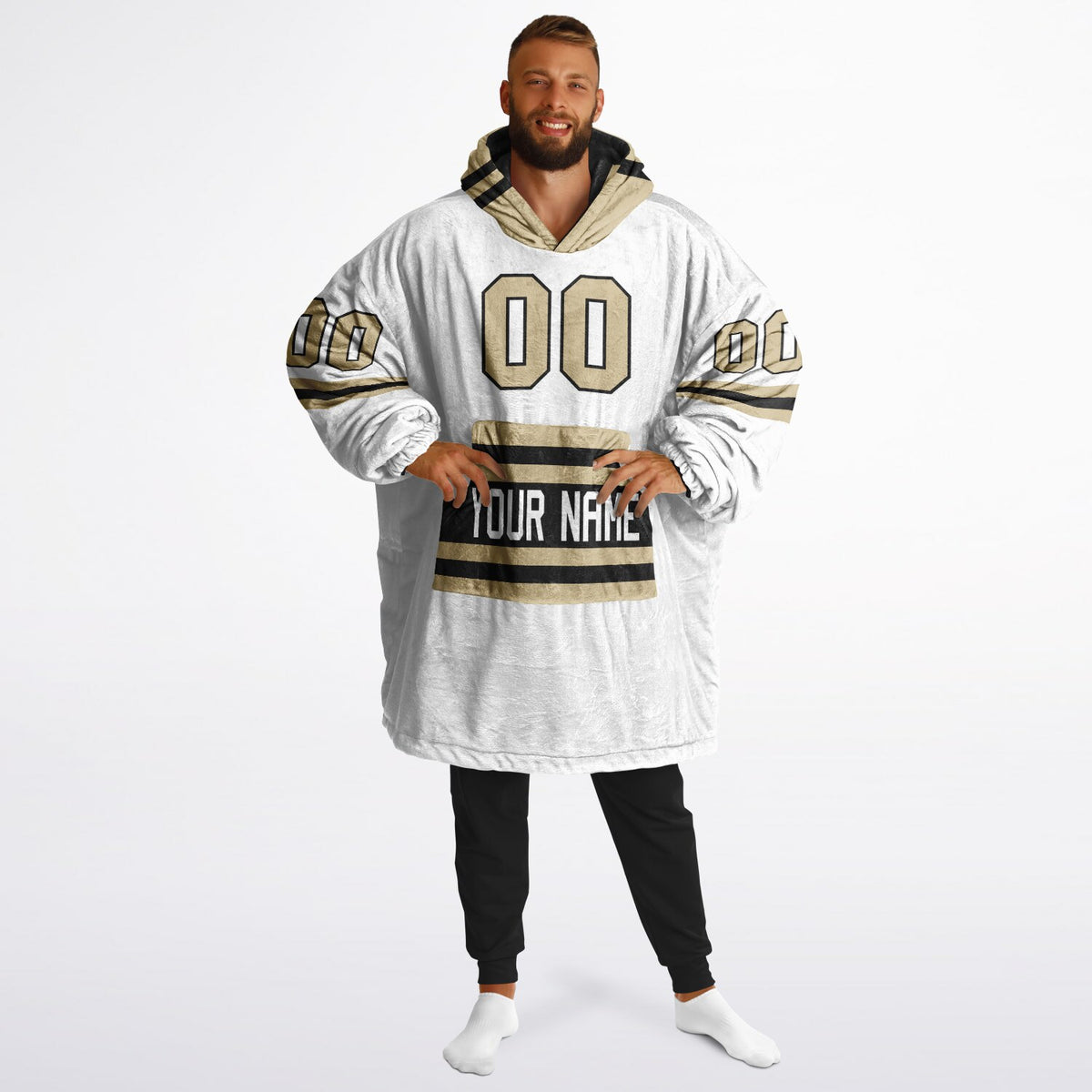 Black & Light Gold Superfan Reversible