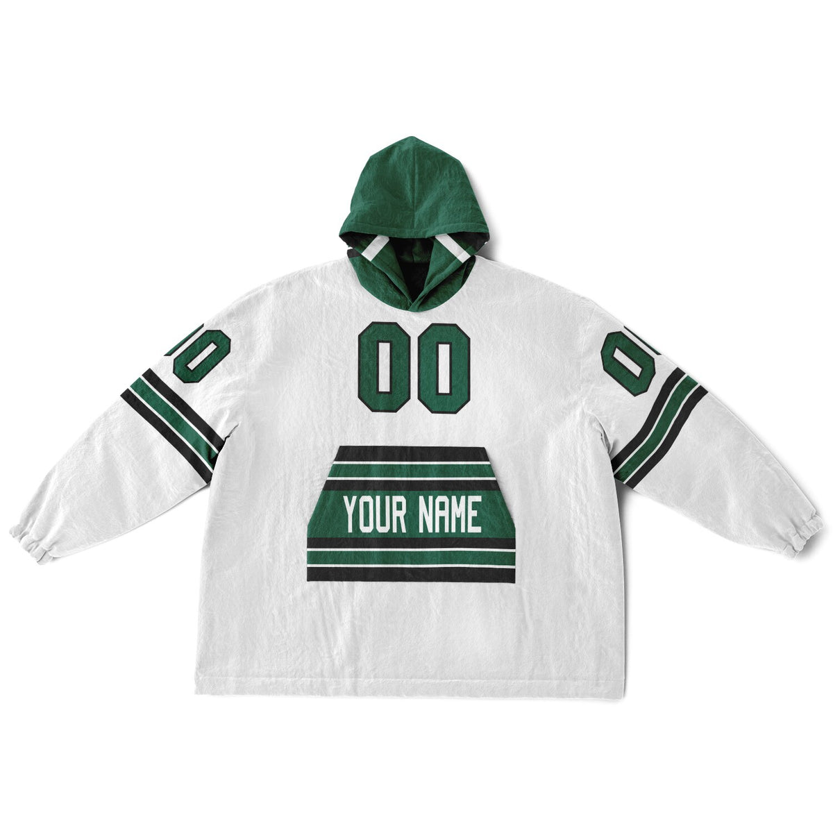 Green/Black/White Superfan Reversible
