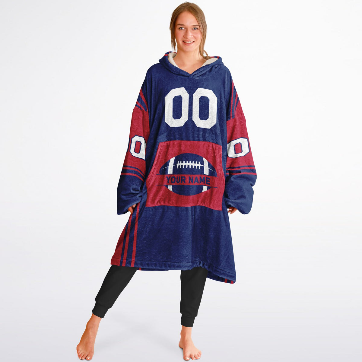 Dark Blue/Red Bold