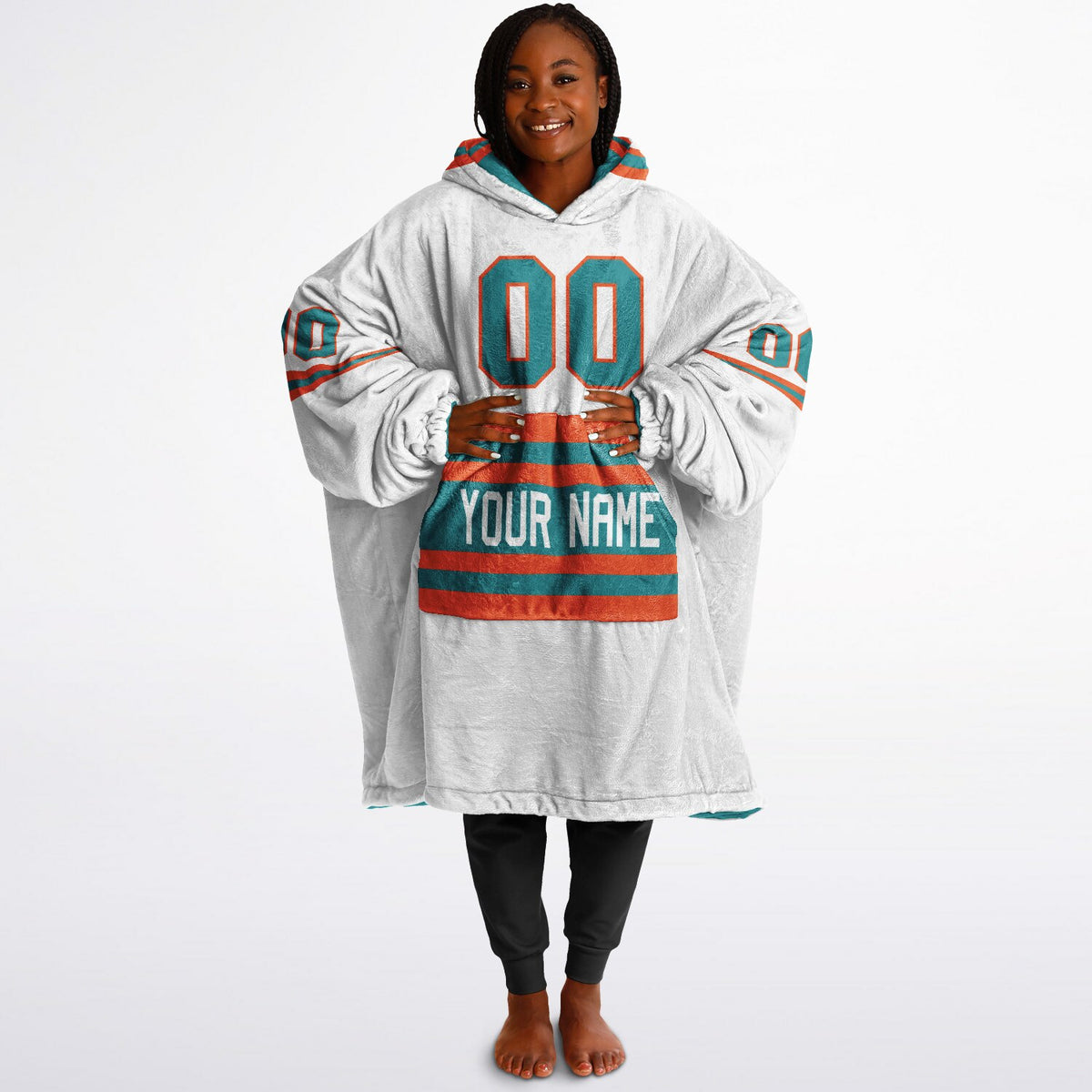 Aqua & Orange Superfan Reversible