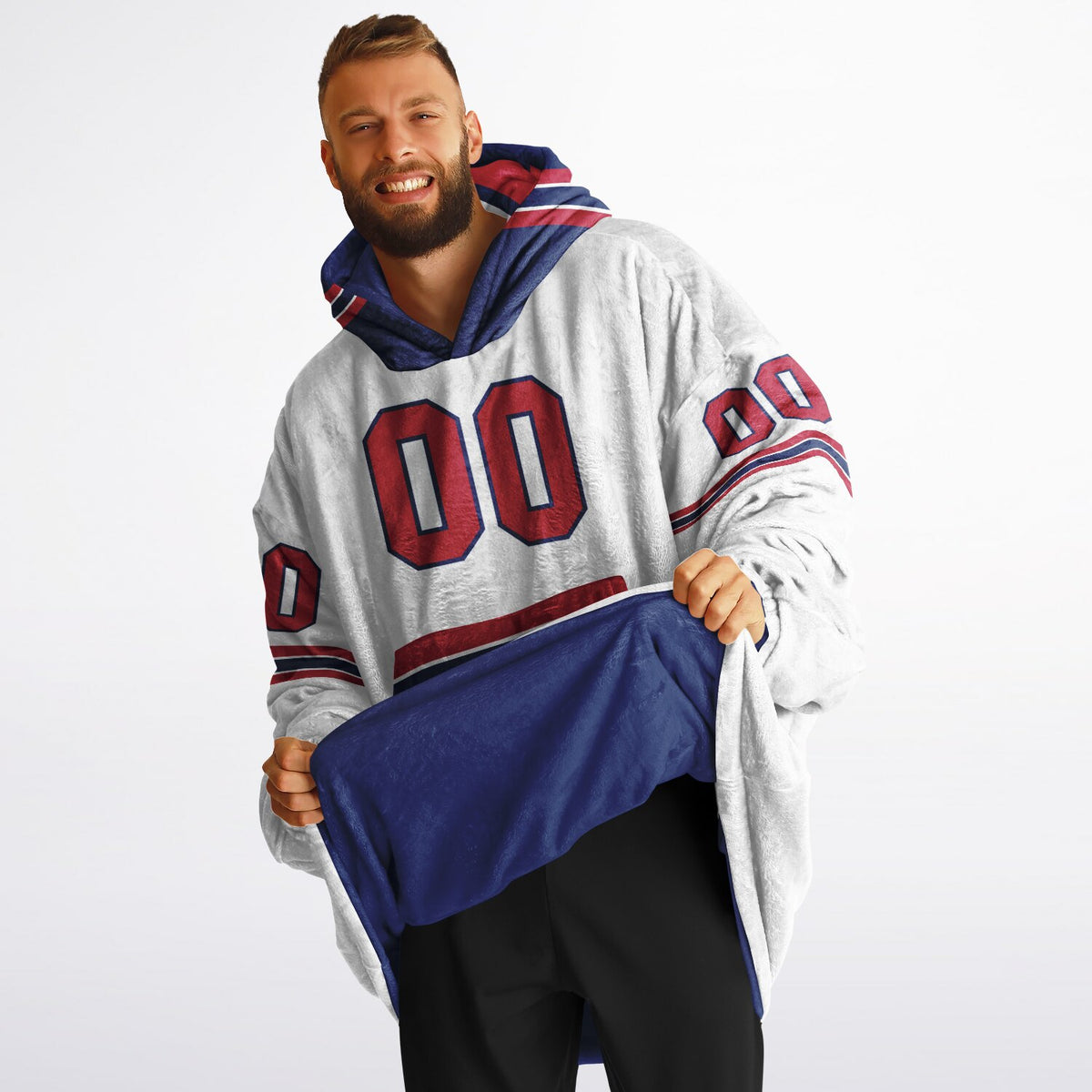 Dark Blue/Red/White Superfan Reversible