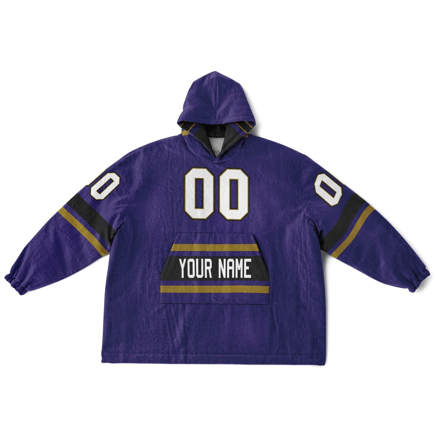 Purple/Black/Metallic Gold Superfan Reversible