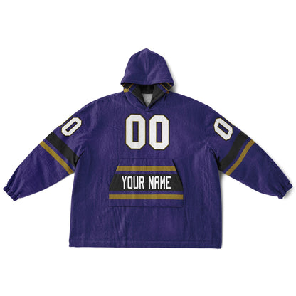 Purple/Black/Metallic Gold Superfan Reversible