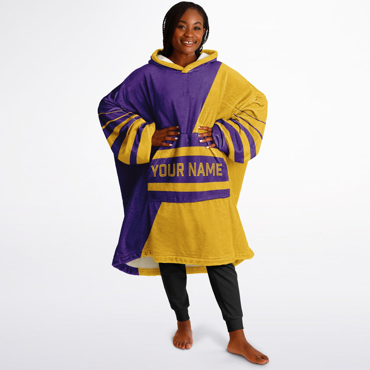 Purple & Gold Split Decision