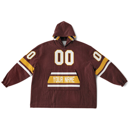Burgundy/Gold/White Superfan Reversible
