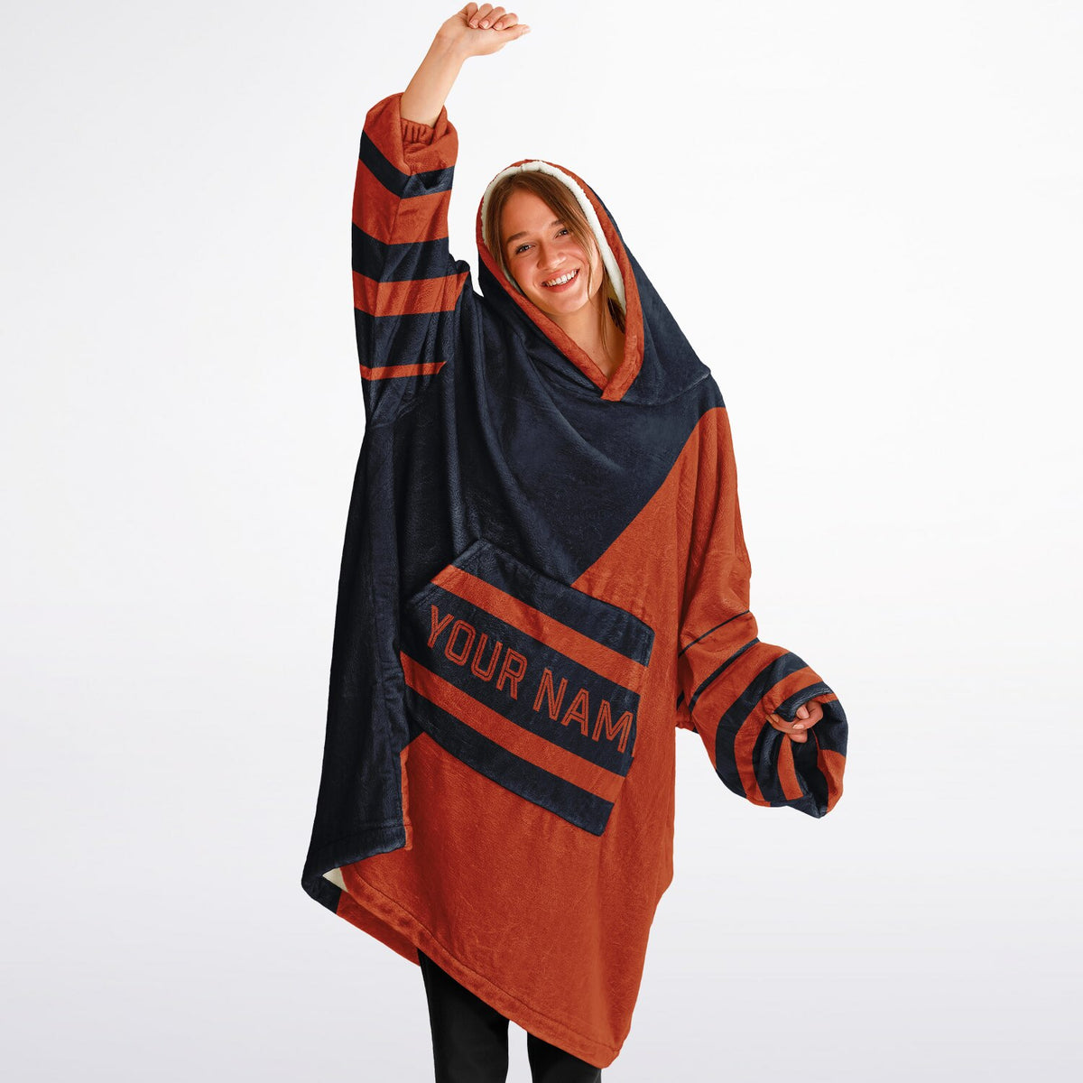 Navy & Orange Split Decision