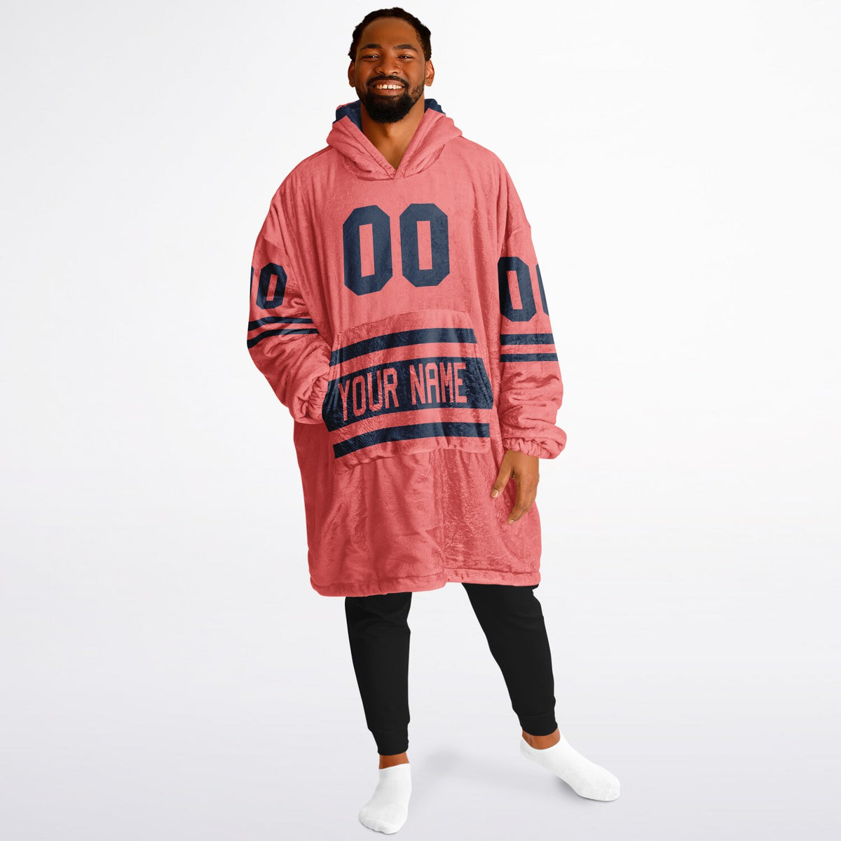 Navy & Electric Coral Superfan Reversible