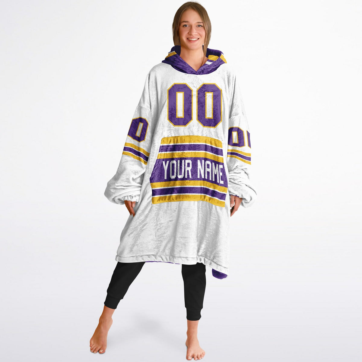 Purple/Gold/White Superfan Reversible