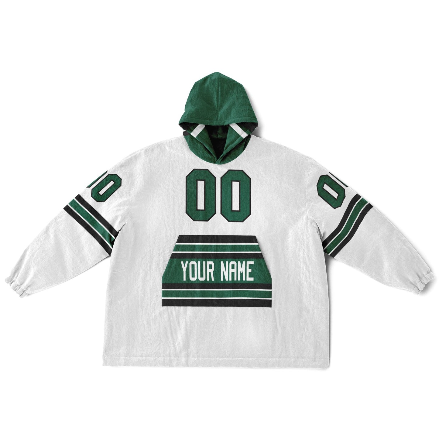 Green/Black/White Superfan Reversible