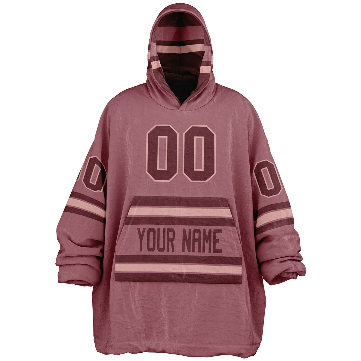 Burgundy Blush Pink Rose Superfan Reversible