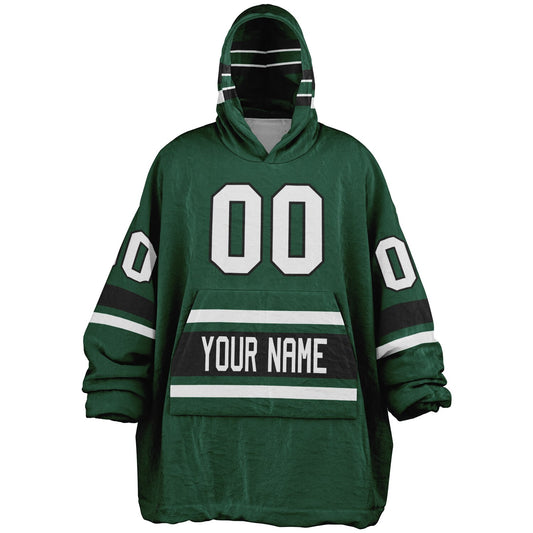 Green/Black/White Superfan Reversible