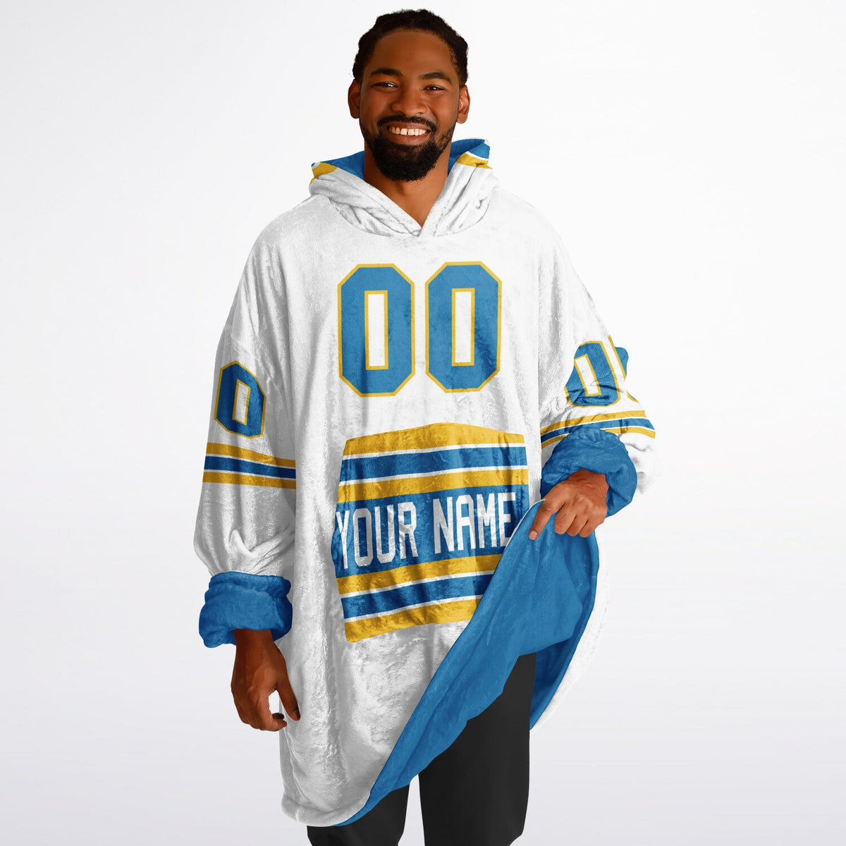 Blue/Gold/White Superfan Reversible