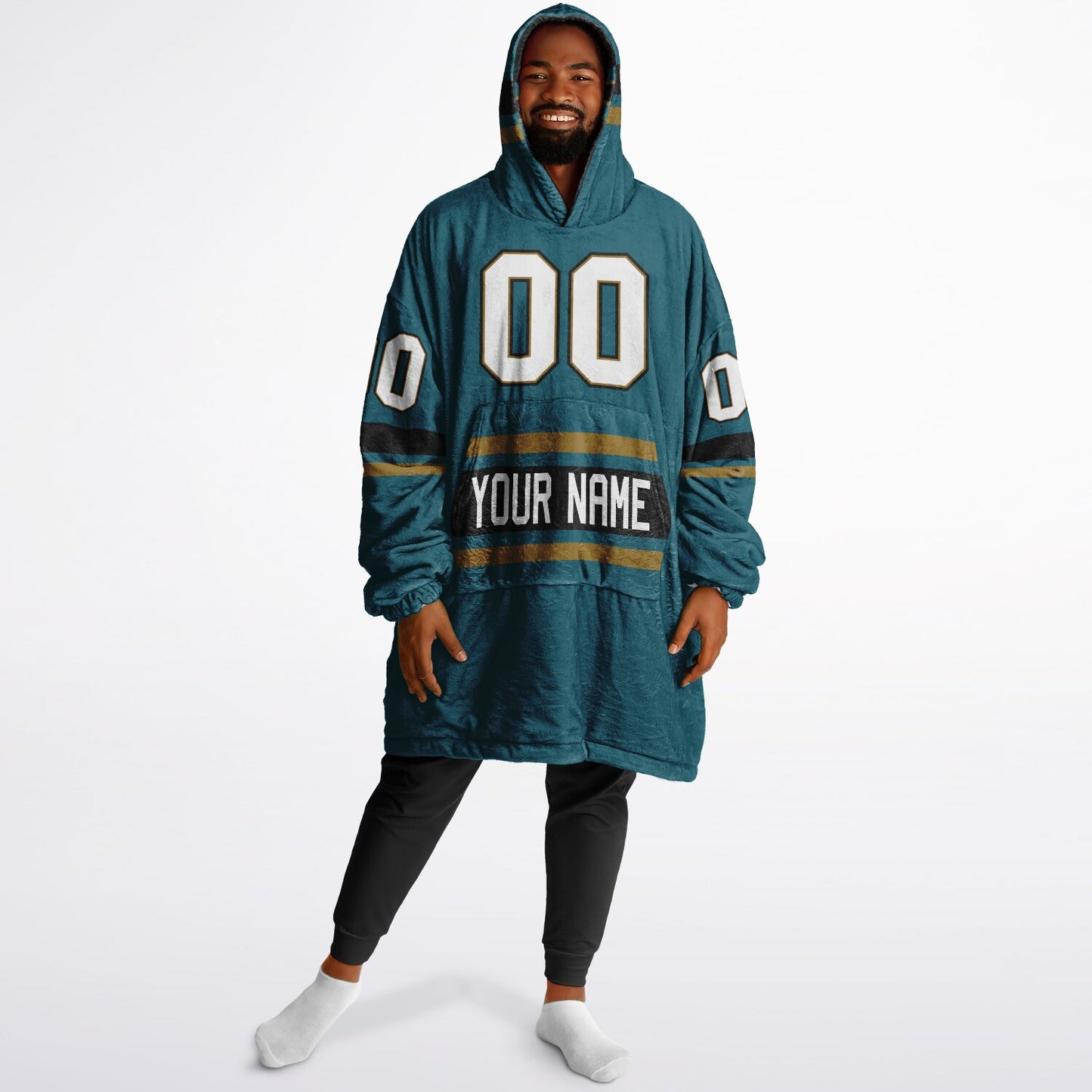 Teal/Black/Gold Superfan Reversible